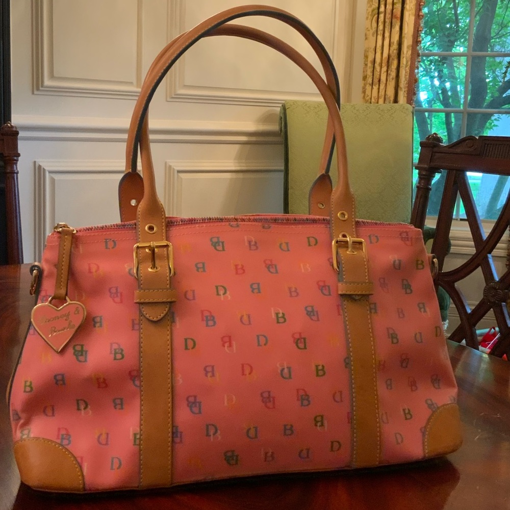 Dooney & Bourke Signature Logo Satchel Pur…